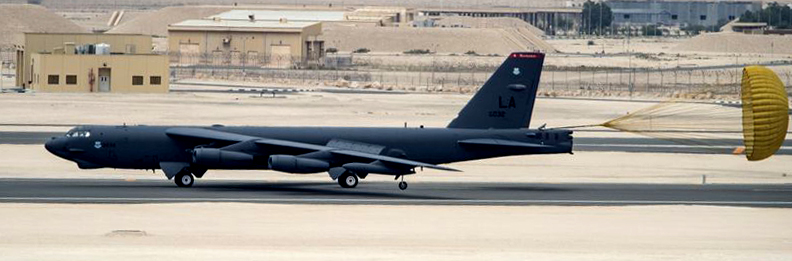 B52 Arriving in the Middle East