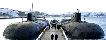 Russian Submmarines docked in port