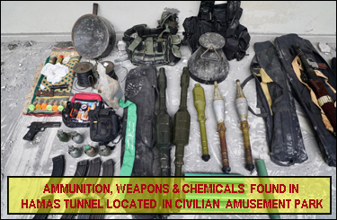 Hamas tunnels, weapons, rockets found in children's amusement park