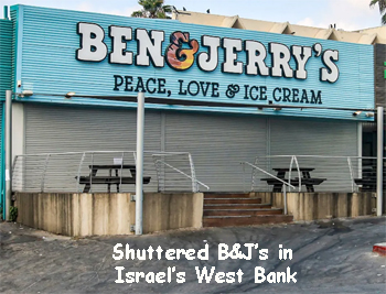 Ben and Jerry Shuttered in the West Bank