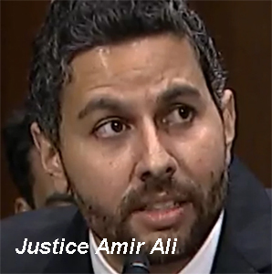 Activit Justice Amir Ali, a lame-duck appointment by Joe  Biden