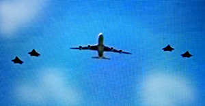 Aircraft fly over capitol Mall